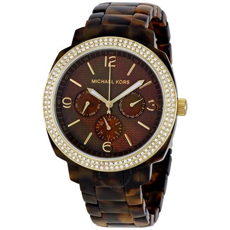 women's tortoise shell watch|tortoise shell watch michael kors.